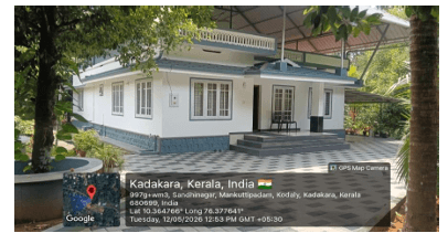 93.12 sq m house in Mattathur